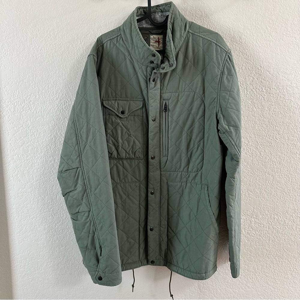 Relwen Quilted Field Jacket Men’s Large Green Utility Coat